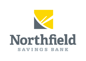 Northfield Savings Bank logo with yellow and gray starburst